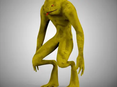 lizard creature 3D model