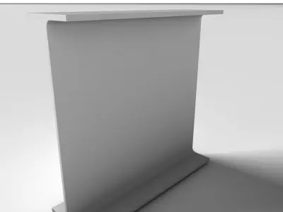 Metal Beam HEAA 3D model