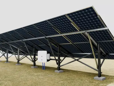 Single Column Solar Construction Type-1 3D model