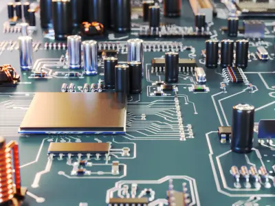 Motherboard Vray Redshift 3D model