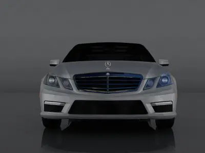 Mercedes-Benz E63 AMG Low-poly 3D model