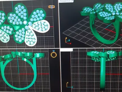 Jewelry  Ring Free 3D print model