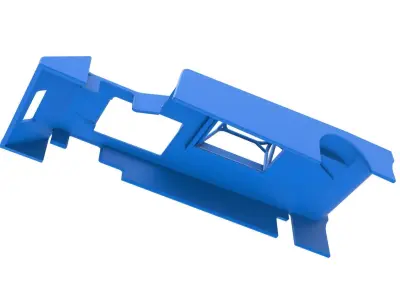 Shell of Small Block Supermodified race car Scale 1 to 25 3D print model