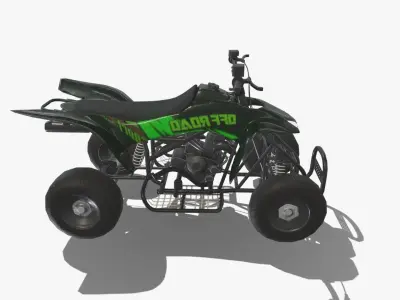quad bike update Low-poly 3D model