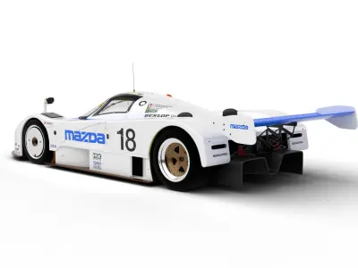 Mazda 787B 15 Racing 1991 3d model 3D model
