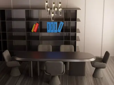 Office Interior design Free 3D model