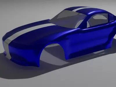 simple car design object  3D model