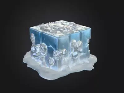 Frozen Enigma Low-poly 3D model