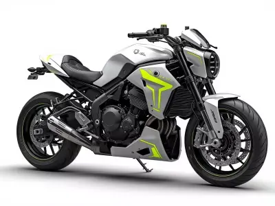 Modern High-Performance Supermoto 3D Model Low-poly 3D model