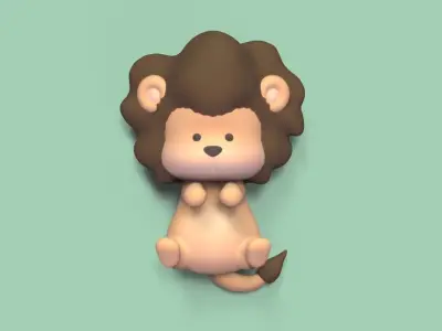 Lion Chopstick Holder 3D print model