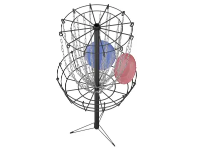Frisbee Golf Basket Free 3D model
