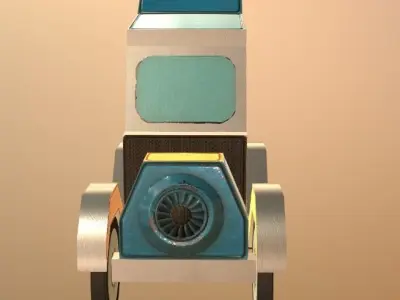 Toy car 03 Low-poly 3D model