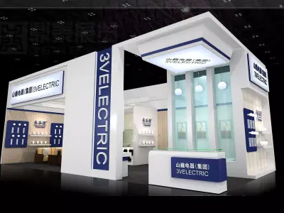 Booth - Area - 12X6-3DMAX2009-017 3D model