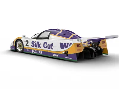 Jaguar XJR-9 Silk Cut Racing 1988 3d model 3D model