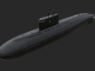 Kilo-636 Class Submarine Low-poly 3D model