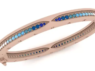 Luxury Bracelet - Bangle 0049 - 3 size 3D print model