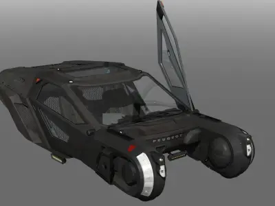Blade-Runner 2049 Peugeot Police Spinner update 3D model