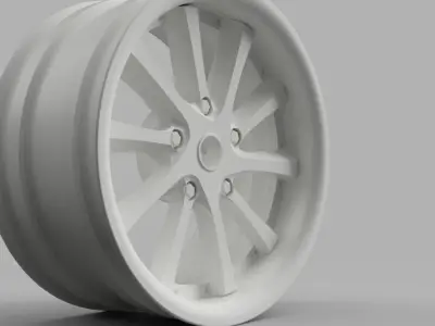 D52mm 12MM HEX RC Wheels Weds Kranze Vishunu 3D print model