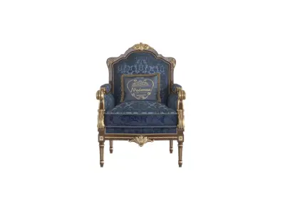 Elegant timeless armchair by Modenese 3D model