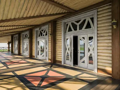 Chalet House  Low-poly 3D model