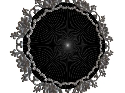 Ornamental Mirror 03 3D model