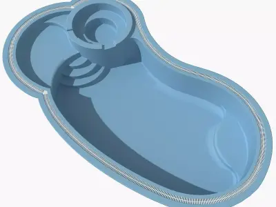 Swimming pool 08 3D model