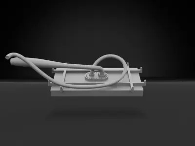 Classic NASCAR Fuel Cell and Under Lid Trunk bracing 3D print model