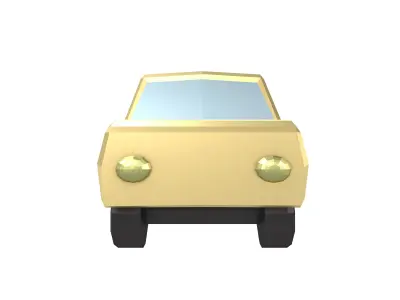 Cartoon Car v2 004 Low-poly 3D model