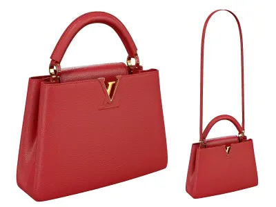 Louis Vuitton bag Capucines Red Leather 3D model