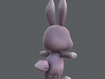 Rabbit V01 Low-poly 3D model