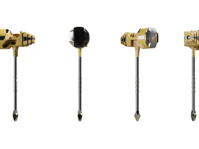 Sci fi hammer Free 3D model