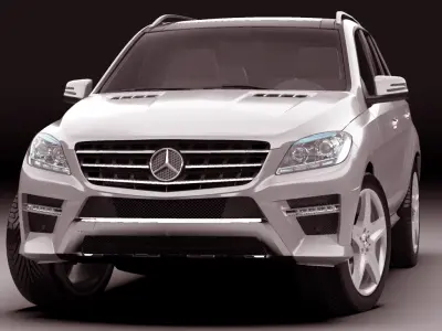 Mercedes M class AMG package 3D model