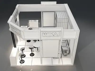 Booth Exhibition Stand a223a 3D model