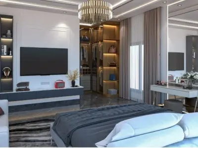 Luxury Bedroom interior design - 03  3D model