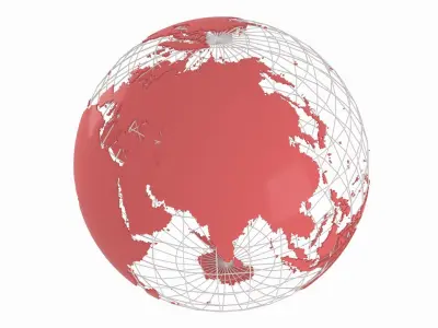Globe News Skeleton Chestnut color 3D model