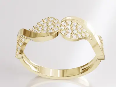 Jewelry Diamond Ring Model RG45 Free 3D print model