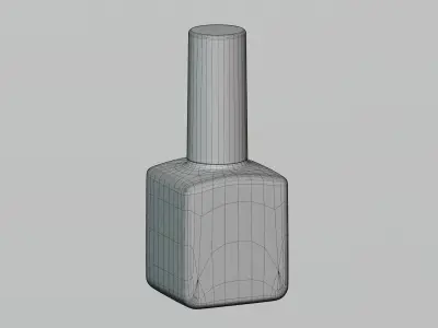 Nail Polish Bottle 01 Low-poly 3D model