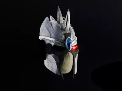 Slayer Helmet Low-poly 3D model