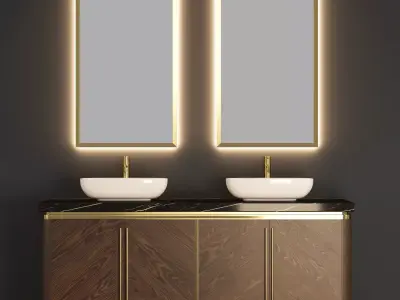 AP WC Cabinet Set 01 3D model