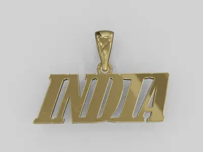 Name pendant Free 3D print model