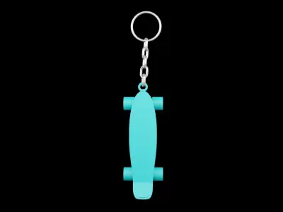 Skate Board keychains 3d print - blender 3d Free 3D print model