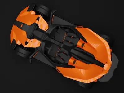 KTM X-BOW R Low-poly 3D model