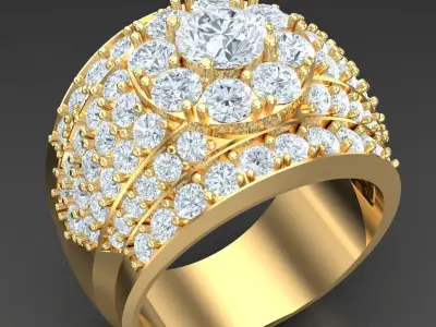 Luxury Men Rings Designs 5MR099 3D print model