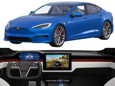 Car collection HQ Interiors 3D Model Pack