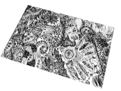 Abstract drawing Free 3D model