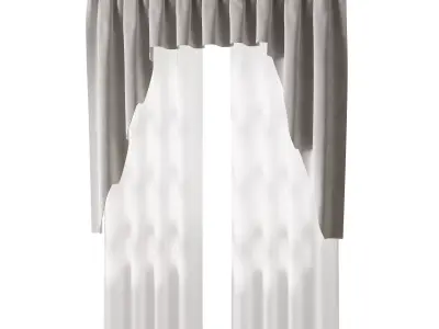 Curtains 01 3D model