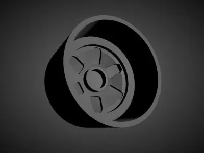 SSR Vienna Kreis scalable and Printable rim 3D print model