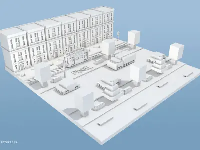 Voxels City 3D print model