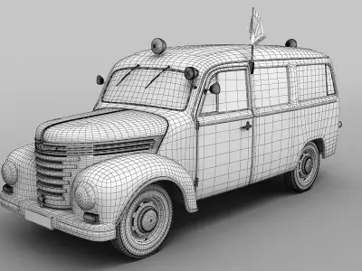 Barkas Framo V901  Ambulance 3D model