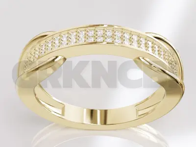 Jewelry Diamond Ring Model RG101 Free 3D print model